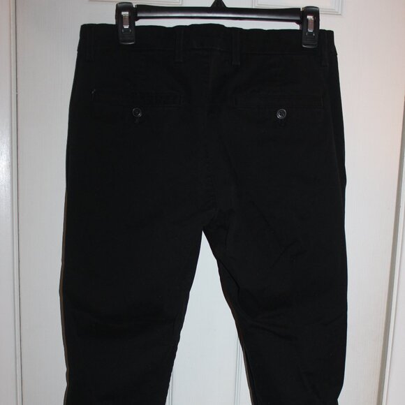 Gap Essential Slim Flex Skinny Stretch Black Pants | Men's Size 29 x 30 - Picture 5 of 7